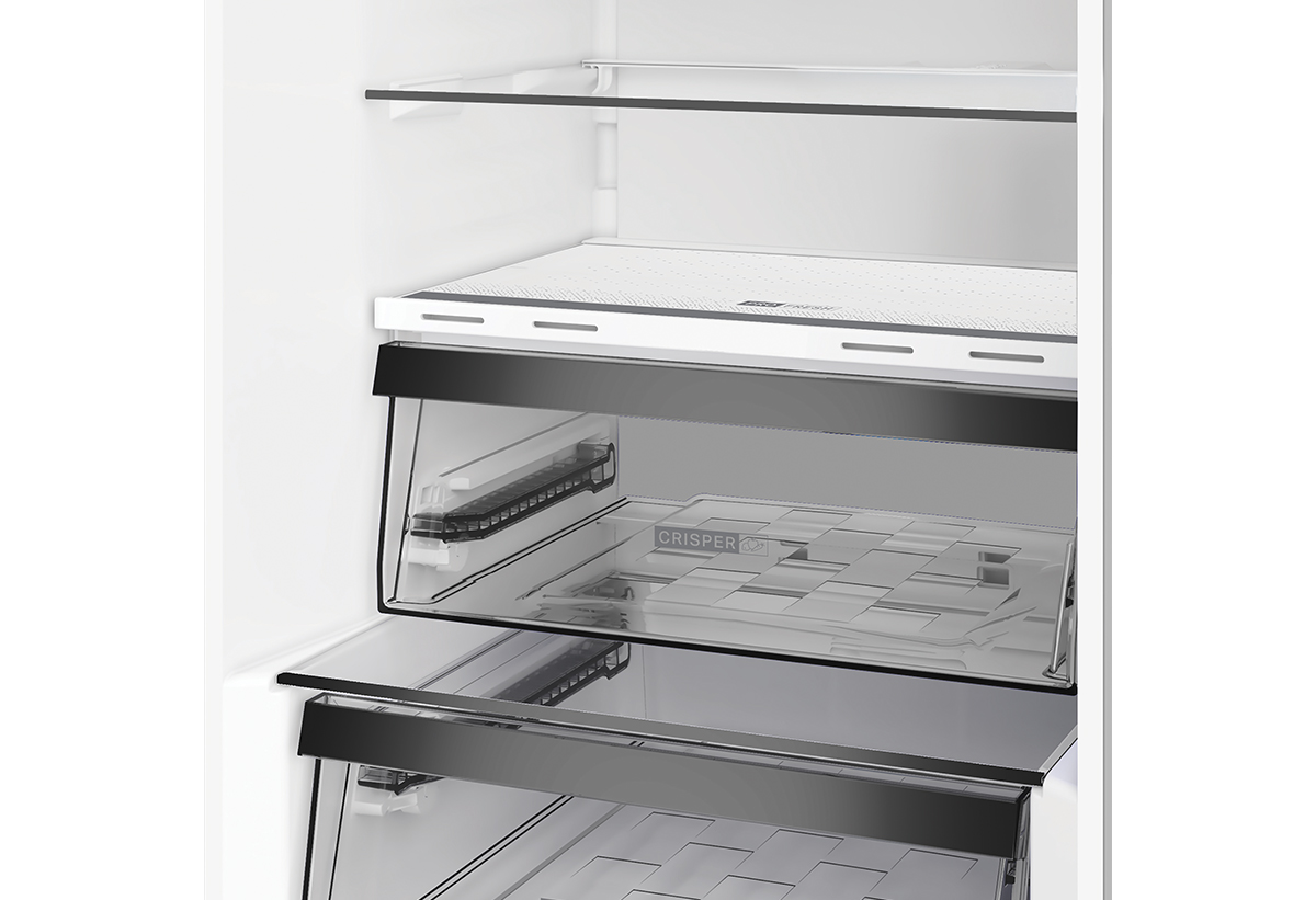 Απεικονίζεται το εσωτερικό του ψυγείου.